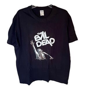 Evil Dead 'Woman' Movie T Shirt Short Sleeve  Black & White w Red Size Large New